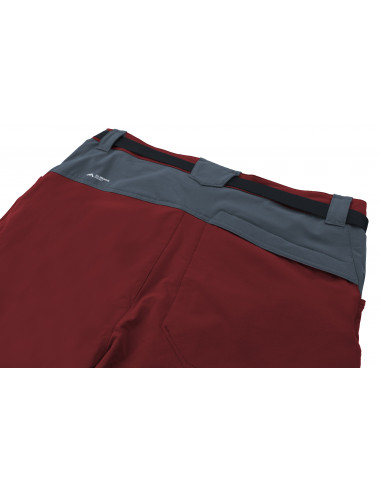 Mens mountain & trekking shorts VERNE sun-dried tomato/dark slate