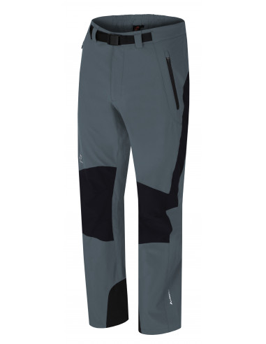 Elastīgas vīriešu bikses brīvajam laikam GARWYN tumšs akmens / antracīts