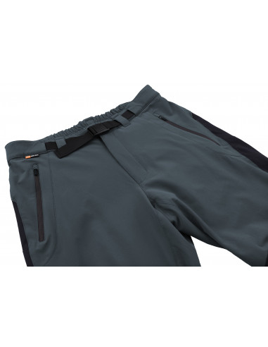 Elastīgas vīriešu bikses brīvajam laikam GARWYN tumšs akmens / antracīts