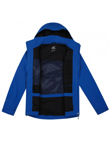 Ūdensnecaurlaidīga vīriešu jaka pārgājieniem NICKHIL nirēju zila