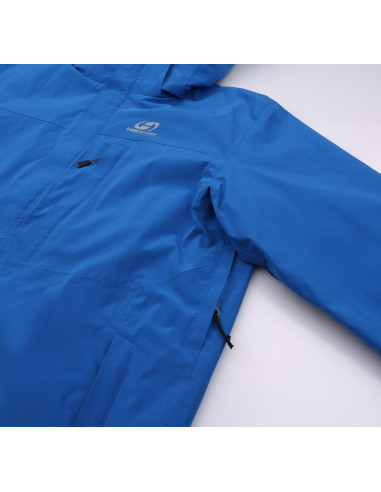 Ūdensnecaurlaidīga vīriešu jaka pārgājieniem NICKHIL nirēju zila