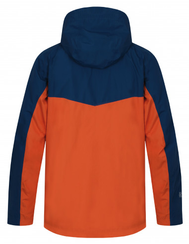 Ūdensnoturīga vīriešu jaka pārgājieniem FELDER II marokas zila / dedzināti oranža