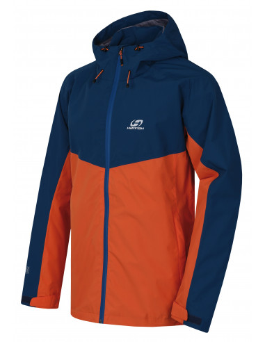 Ūdensnoturīga vīriešu jaka pārgājieniem FELDER II marokas zila / dedzināti oranža