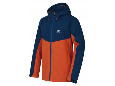 Ūdensnoturīga vīriešu jaka pārgājieniem FELDER II marokas zila / dedzināti oranža