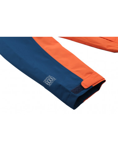 Ūdensnoturīga vīriešu jaka pārgājieniem FELDER II marokas zila / dedzināti oranža