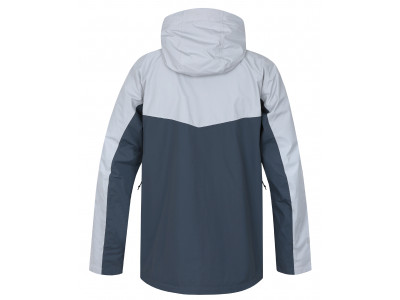 Ūdensnoturīga vīriešu jaka pārgājieniem FELDER II violeti pelēka / balzāma zaļa