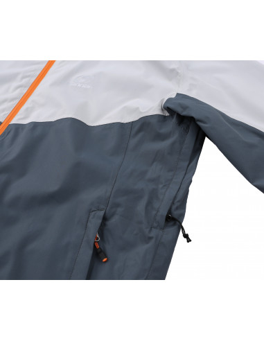 Mens mountain & trekking jacket FELDER II gray violet/balsam green