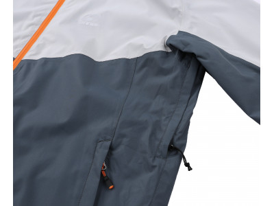 Mens mountain & trekking jacket FELDER II gray violet/balsam green