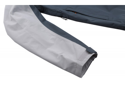 Ūdensnoturīga vīriešu jaka pārgājieniem FELDER II violeti pelēka / balzāma zaļa