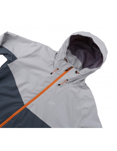 Mens mountain & trekking jacket FELDER II gray violet/balsam green