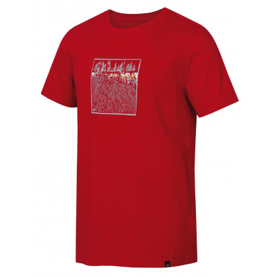 Mens city T-shirt, S/S MIRAM deep claret