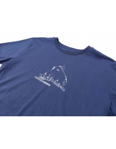 Mens city T-shirt, S/S WARP colony blue