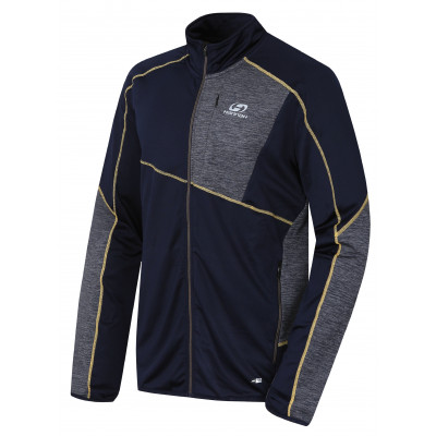 Mens active sweatshirt MADDOX night sky/light gray mel