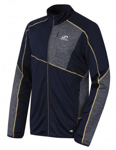 Mens active sweatshirt MADDOX night sky/light gray mel