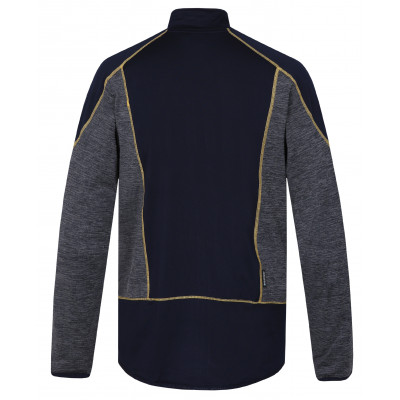 Mens active sweatshirt MADDOX night sky/light gray mel 2