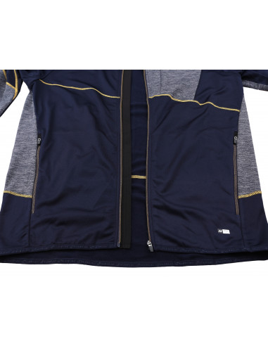 Mens active sweatshirt MADDOX night sky/light gray mel