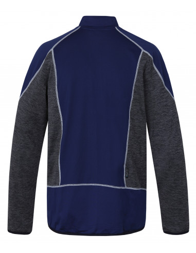 Mens active sweatshirt MADDOX twilight blue/light gray mel
