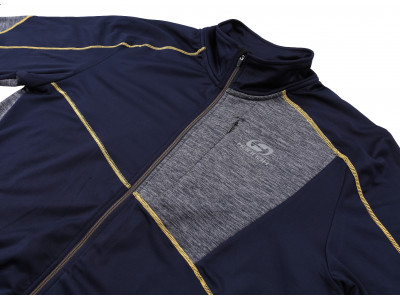 Mens active sweatshirt MADDOX night sky/light gray mel