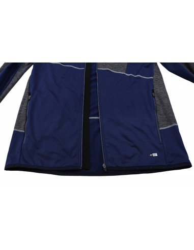 Mens active sweatshirt MADDOX twilight blue/light gray mel