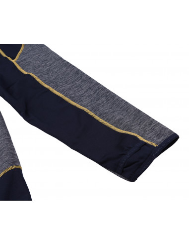 Mens active sweatshirt MADDOX night sky/light gray mel