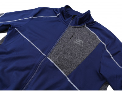 Mens active sweatshirt MADDOX twilight blue/light gray mel