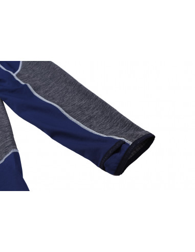 Mens active sweatshirt MADDOX twilight blue/light gray mel