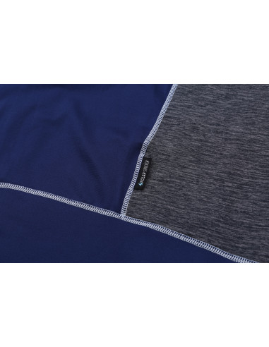 Mens active sweatshirt MADDOX twilight blue/light gray mel