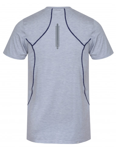 Mens active T-shirt, S/S PELLO gray dawn mel