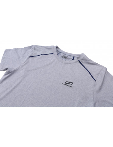 Mens active T-shirt, S/S PELLO gray dawn mel