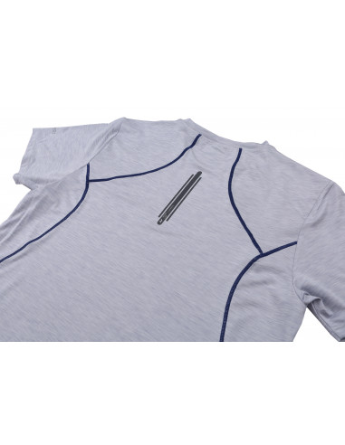 Mens active T-shirt, S/S PELLO gray dawn mel
