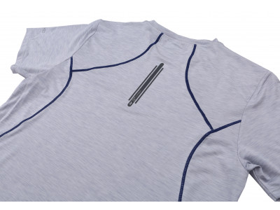 Mens active T-shirt, S/S PELLO gray dawn mel