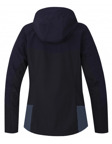 Ūdensnoturīga sieviešu softshell jaka brīvajam laikam PULLA naksnīga debess / tumšs akmens