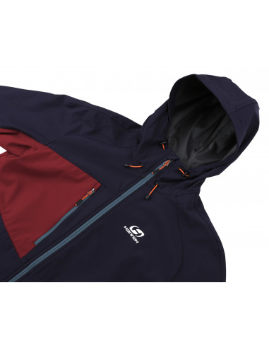 Mens mountain & trekking jacket SELBY LITE night sky/sun-dried tomato