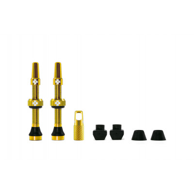 Tubeless valves Muc Off 44mm presta gold