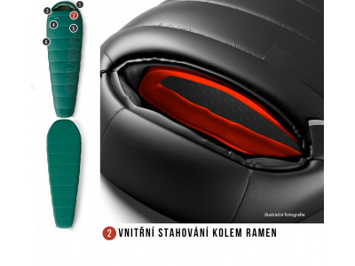 Spacák řady Ultralight  Musset -3°C zelená