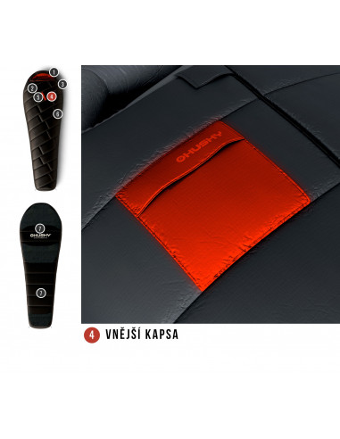 Spacák Premium   Proud -30°C černá