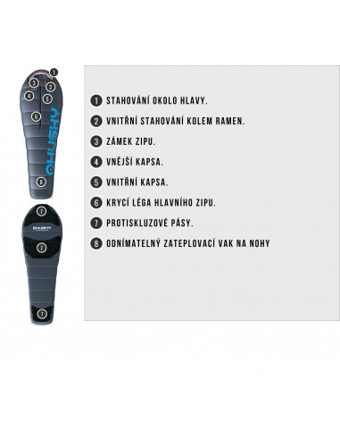 Spacák Extreme Anapurna -28°C šedá