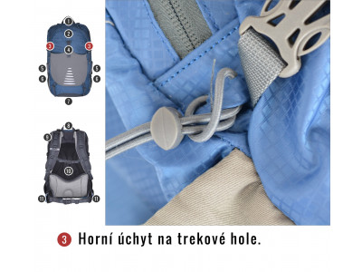 Batoh Turistika / Cyklo   Skid 26l modrá
