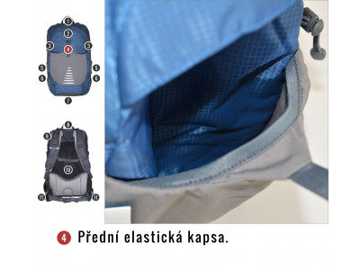 Batoh Turistika / Cyklo   Skid 26l modrá