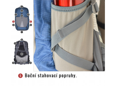 Batoh Turistika / Cyklo   Skid 26l modrá