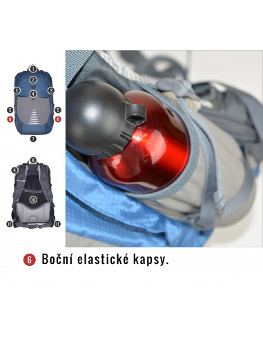 Batoh Turistika / Cyklo   Skid 26l modrá