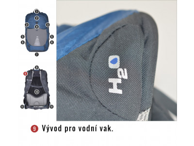 Batoh Turistika / Cyklo   Skid 26l modrá