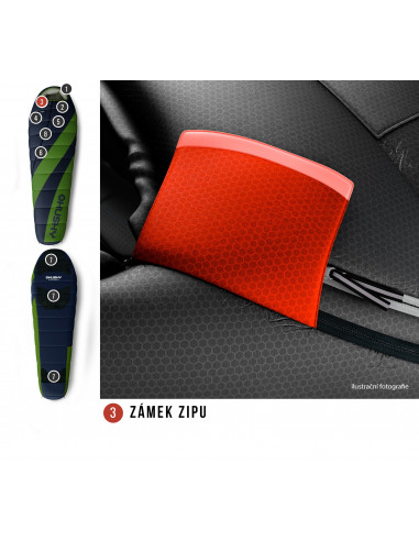 Spacák Extreme Espace -6°C SHORT zelená