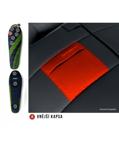 Spacák Extreme Espace -6°C SHORT zelená