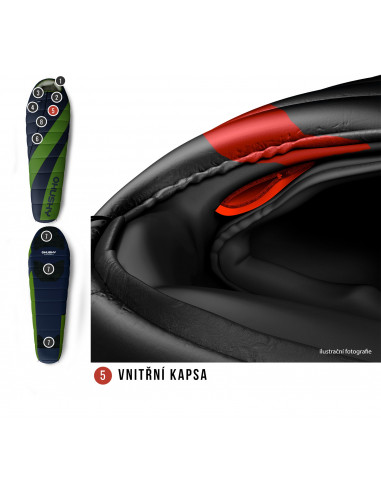 Spacák Extreme Espace -6°C SHORT zelená