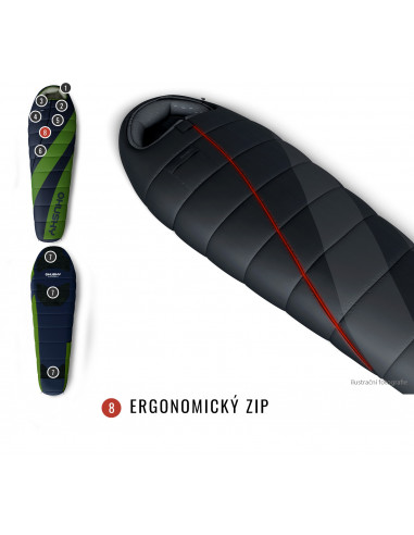 Spacák Extreme Espace -6°C SHORT zelená