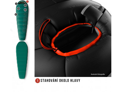 Spacák řady Ultralight  Musset Short -3°C zelená