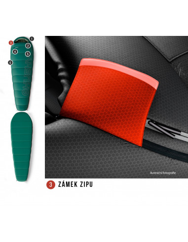 Spacák řady Ultralight  Musset Short -3°C zelená