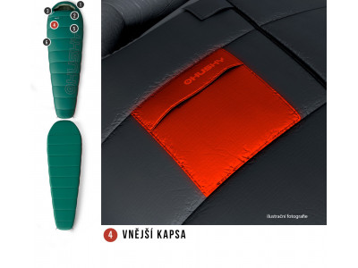 Spacák řady Ultralight  Musset Short -3°C zelená