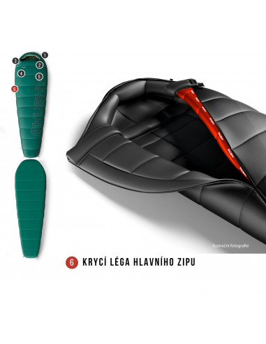 Spacák řady Ultralight  Musset Short -3°C zelená